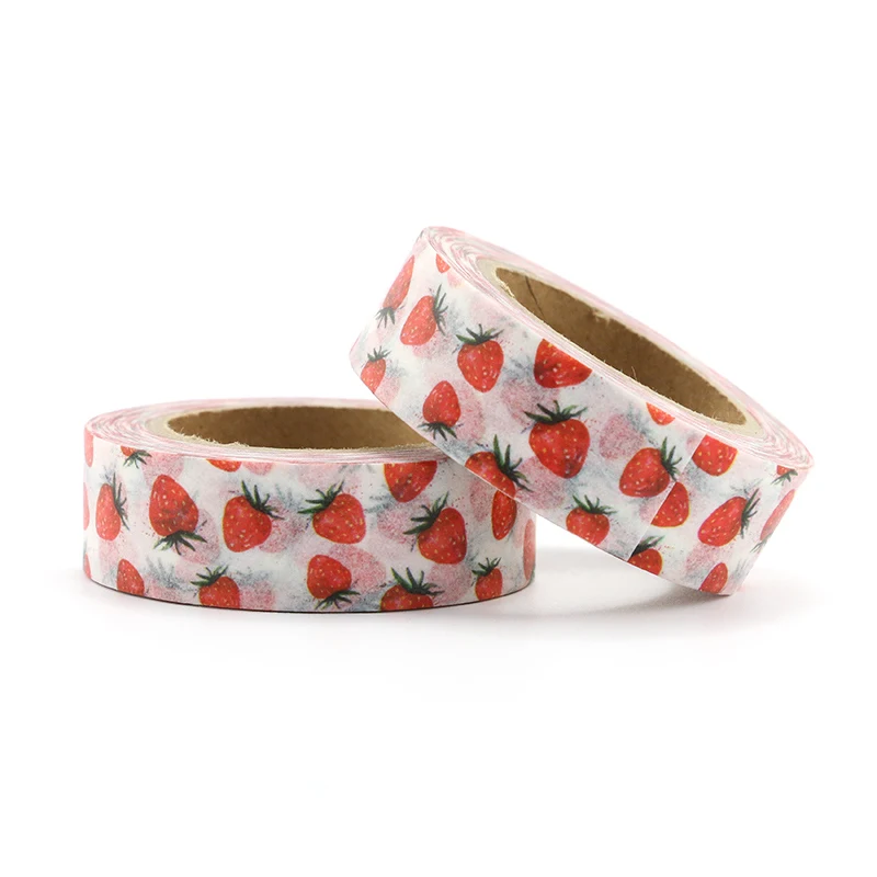 Топ продаж свежий цветочный милый животный дизайн васи лента клубника липкая