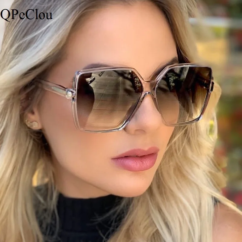 QPeClou Ретро леопардовые Квадратные Солнцезащитные очки женские 2019 новые