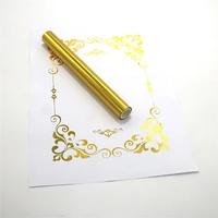 gold 5m x 1 roll hot stamping foil paper gold foil foil by laser printer and laminator toner reactive foilfoil paper