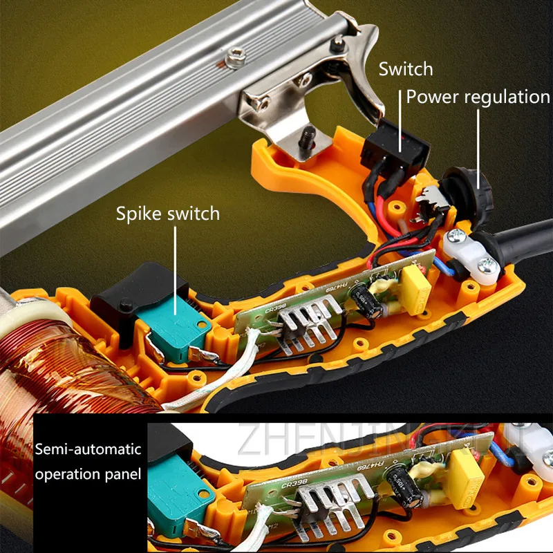 

Electric Nail Gun Straight Nail Gun Electric U-shaped Nail Gun Nail Gun Woodworking Dual Use Adjustable Nail Gun