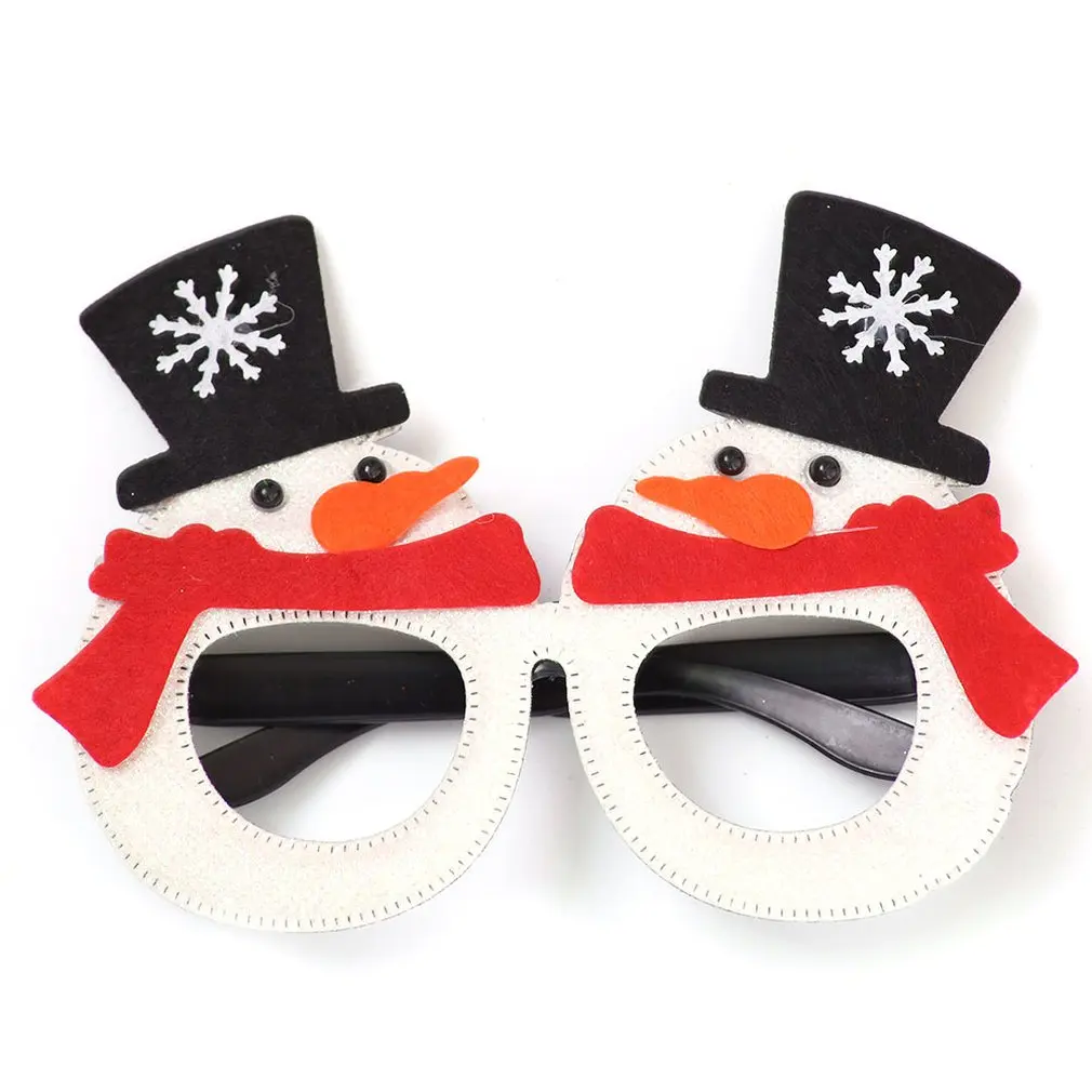 Модель в рождественском стиле с рисунком очков вечеринка по случаю Дня Рождения