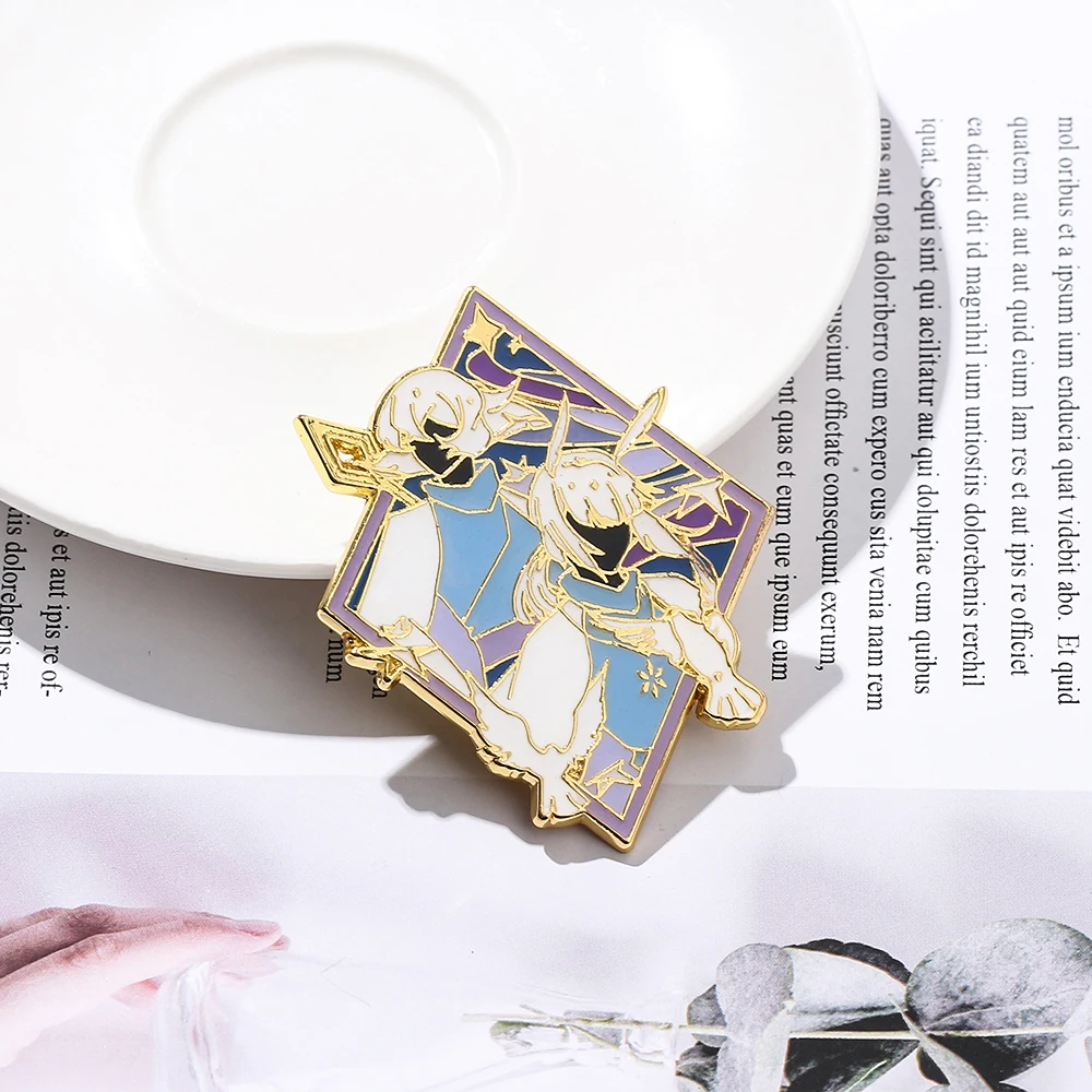 Аниме небо светильник ский свет тема металлический значок КНОПКА брошь булавки