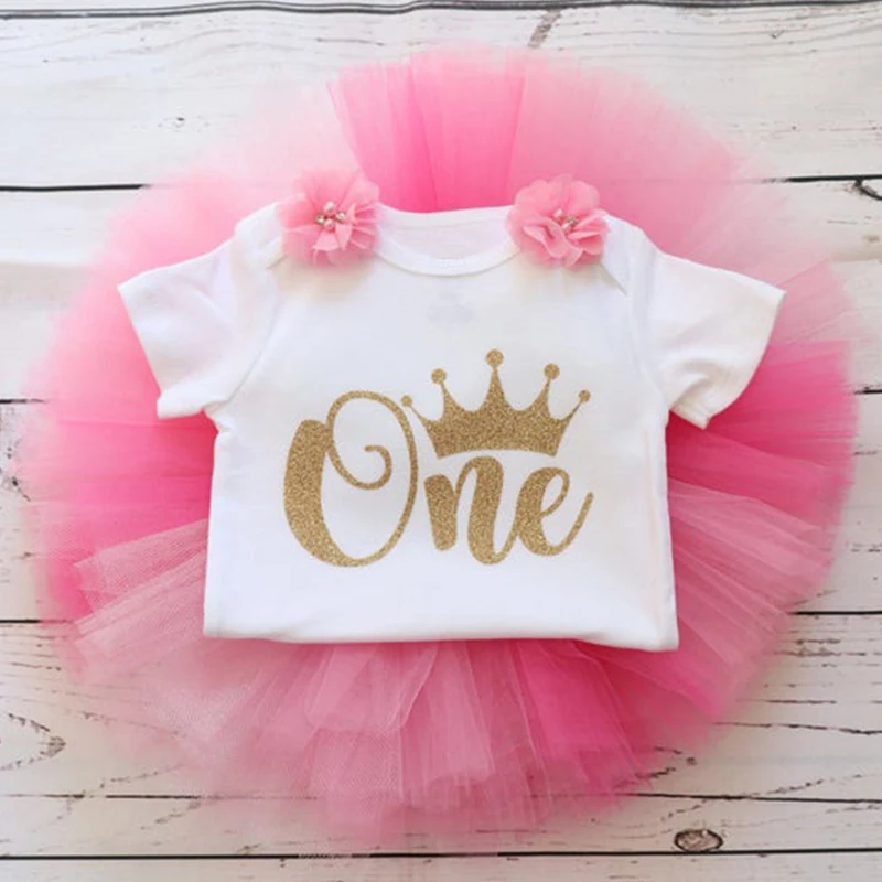 Платье-пачка для первого дня рождения для маленьких девочек; Vestidos Infantil; одежда принцессы; одежда для крещения для девочек 1 год - Цвет: 11as photo