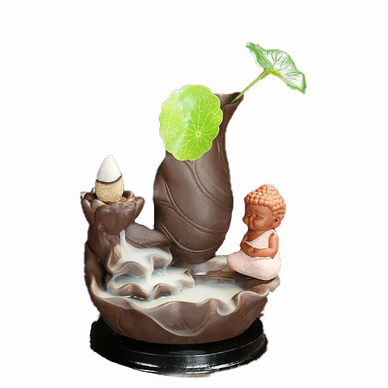 

backflow incense hydroponic young monk such as lai lotus rhyme continuous sandalwood incense burner office incense furnishings