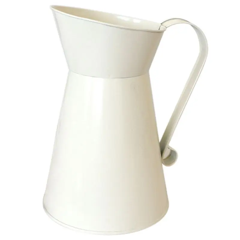 Винтажная Высокая потертая шикарная ваза для крема эмалевый кувшин Свадебный