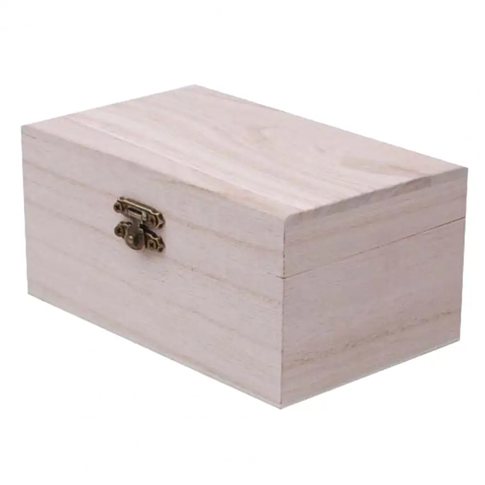 

40% Hot Sales!!! Portable Multifunction Case with Lid Wooden Jewellery Storage Container for Home Supply