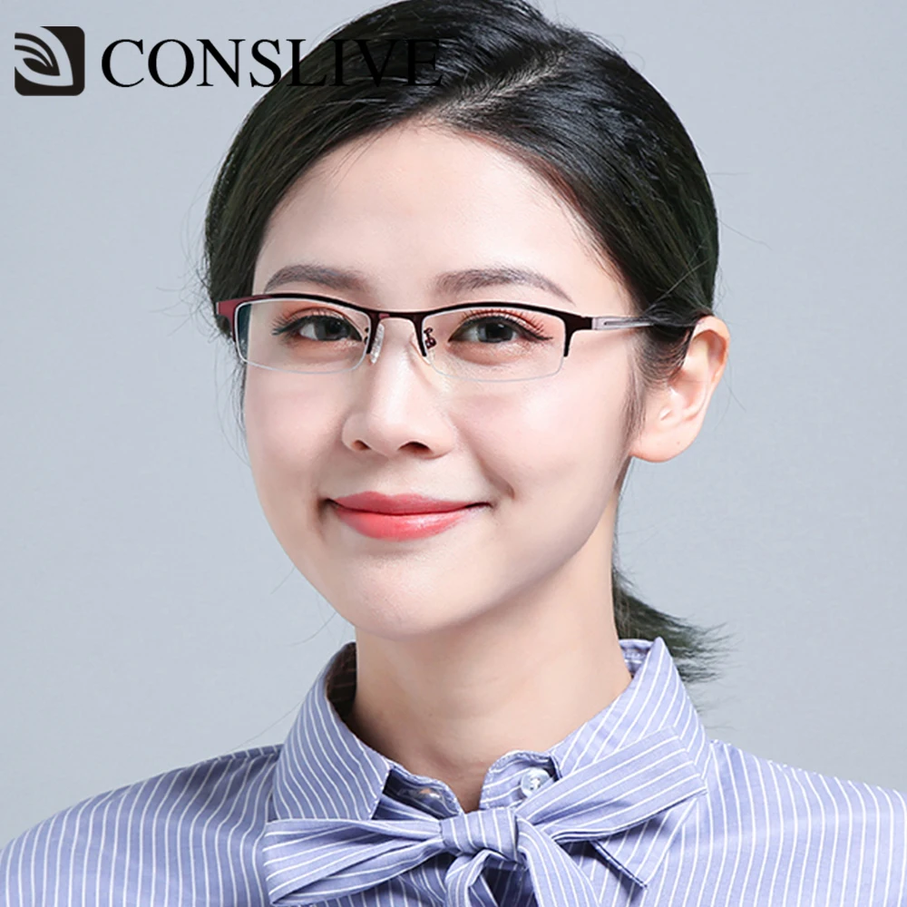 Титановый рецепт очки для женщин тяжелой близорукости небольшие оптические