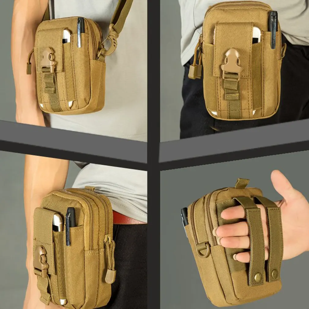 

Waist Pack Men's Casual Bag Travel Purse Waterproof Belt Zipper Military Tactical Outdoor Sport Multifunction Pack Phone Pocket