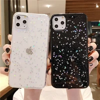 lover heart glitter clear phone case for iphone 6 7 8 plus x xs xr max 11 pro 12 epoxy star transparent cover coque