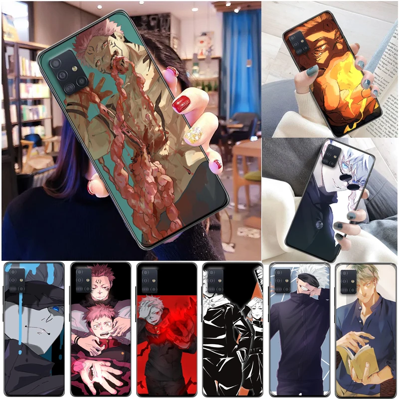 

Jujutsu Kaisen Yuji Itadori Fushiguro Megumi Sukuna Satoru Gojo Phone Case For Samsung Galaxy A51 4G 5G A71 Carcasa Back Cover