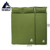 hewolf outdoor thick 5cm automatic inflatable cushion pad outdoor tent camping mats double inflatable bed mattress 2colors