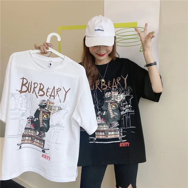 

Женские ботфорты Размеры принтом персонажей из мультфильмов Графические футболки в винтажном стиле; Летние топы, хлопковая футболка с коро...