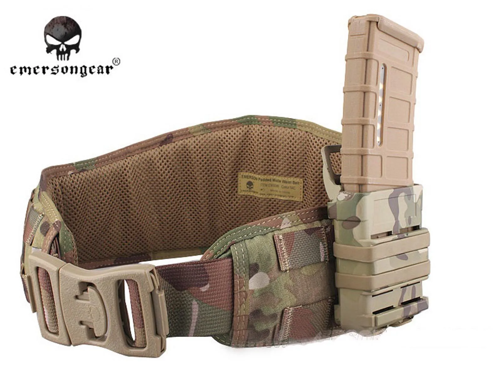 

Emerson MOLLE Padded Molle Waist Belt Airsoft Combat Waistband Tactical Multicam EM9086