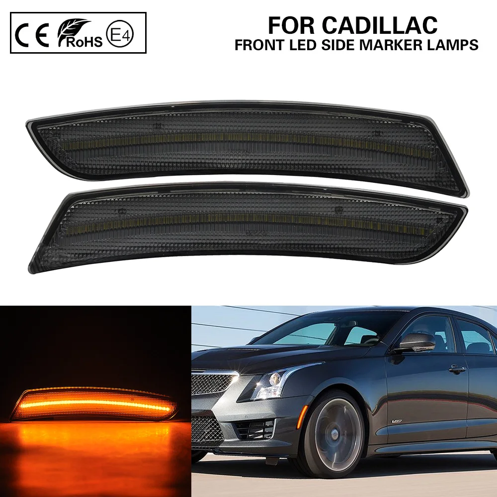 2 предмета в комплекте для Cadillac ATS CTS V 2015 2016 2017 2018 2019 переднего бампера крыло Amber