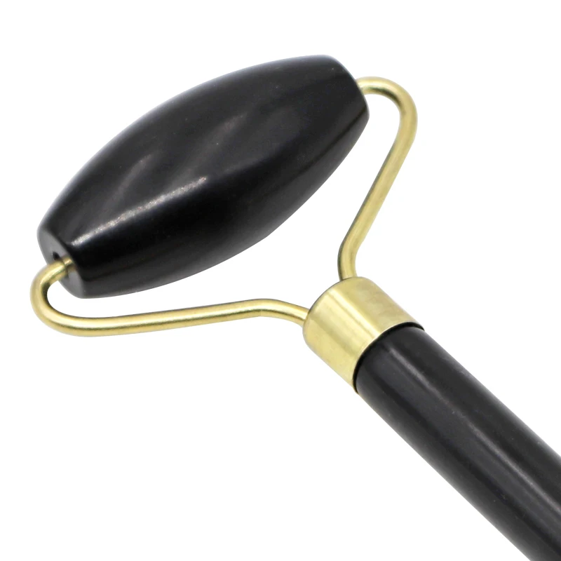 Массажный ролик для лица 1 шт. Нефритовый каменный массажер с двумя головками