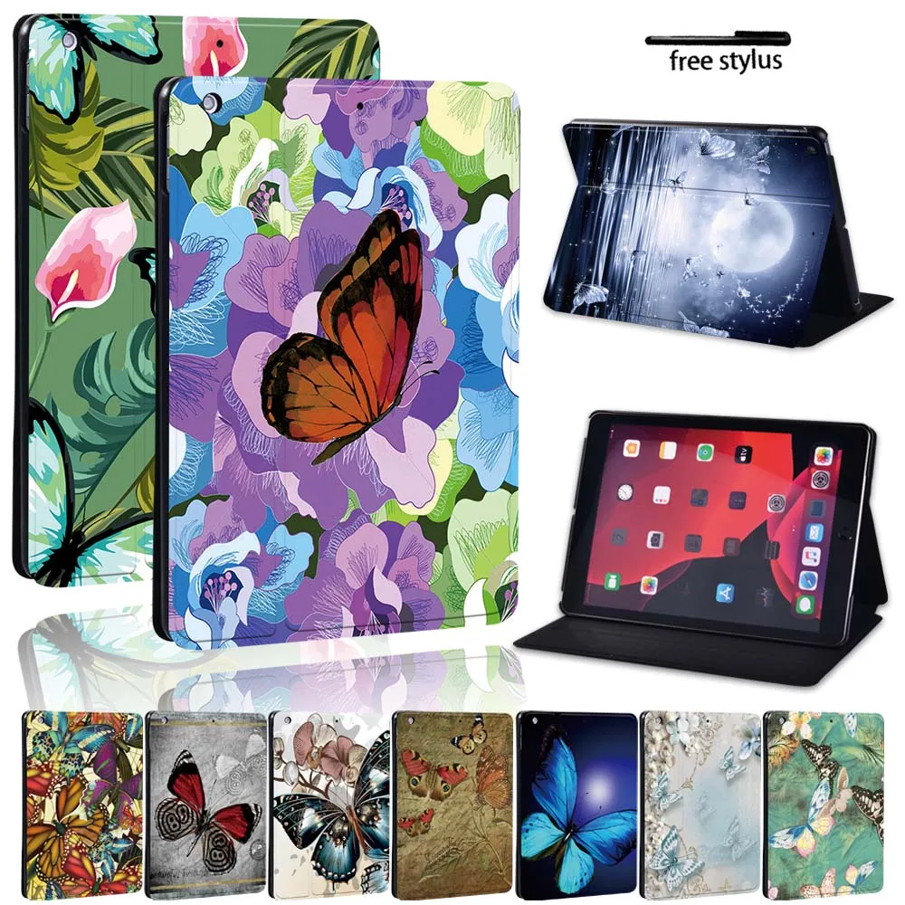 Чехол бабочка для Apple IPad Mini 1/2/3/4/5/iPad 5/6/7th/iPad Air/iPad Pro пылезащитный складной защитный