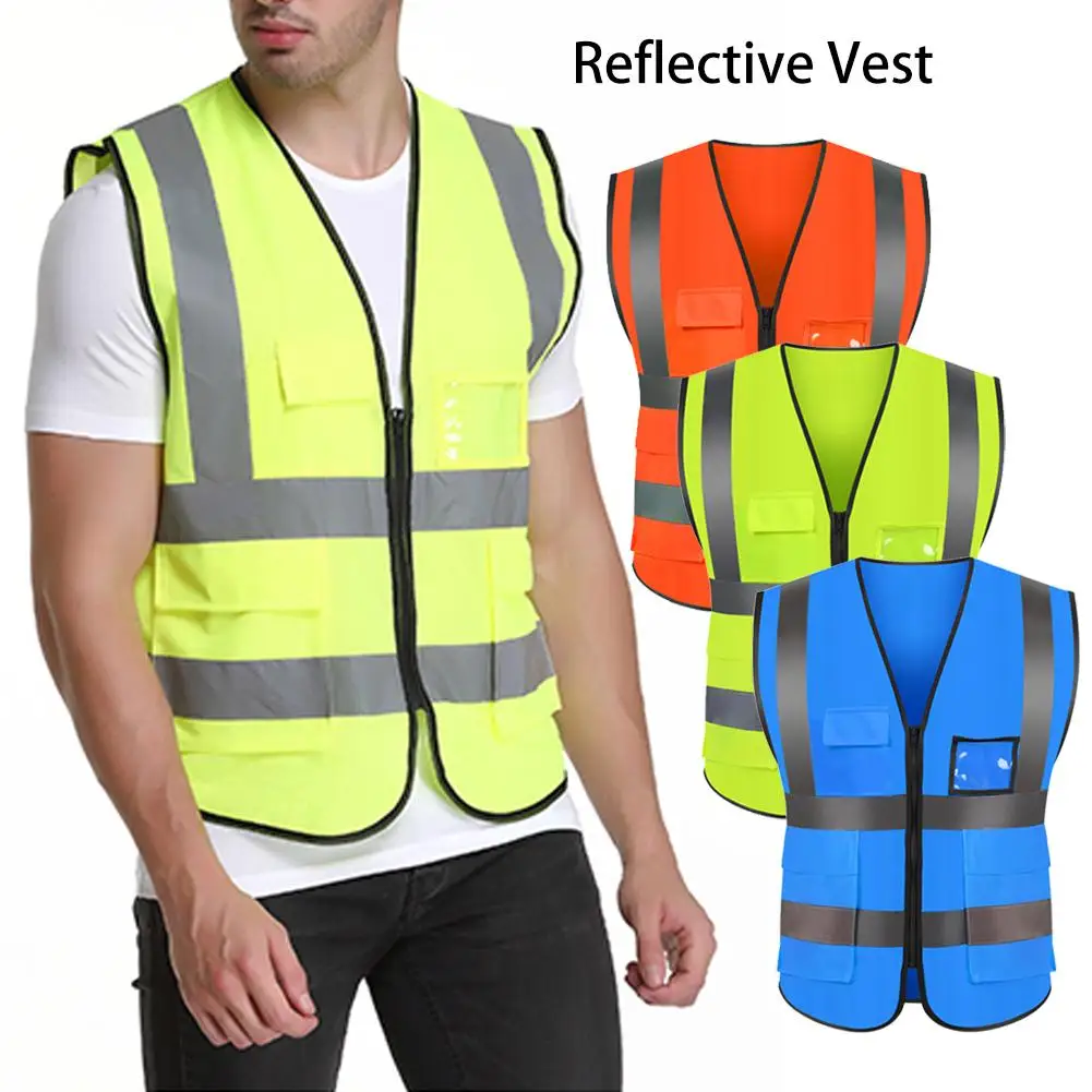 Высокая видимость светоотражающий спортивный жилет унисекс Светоотражающие
