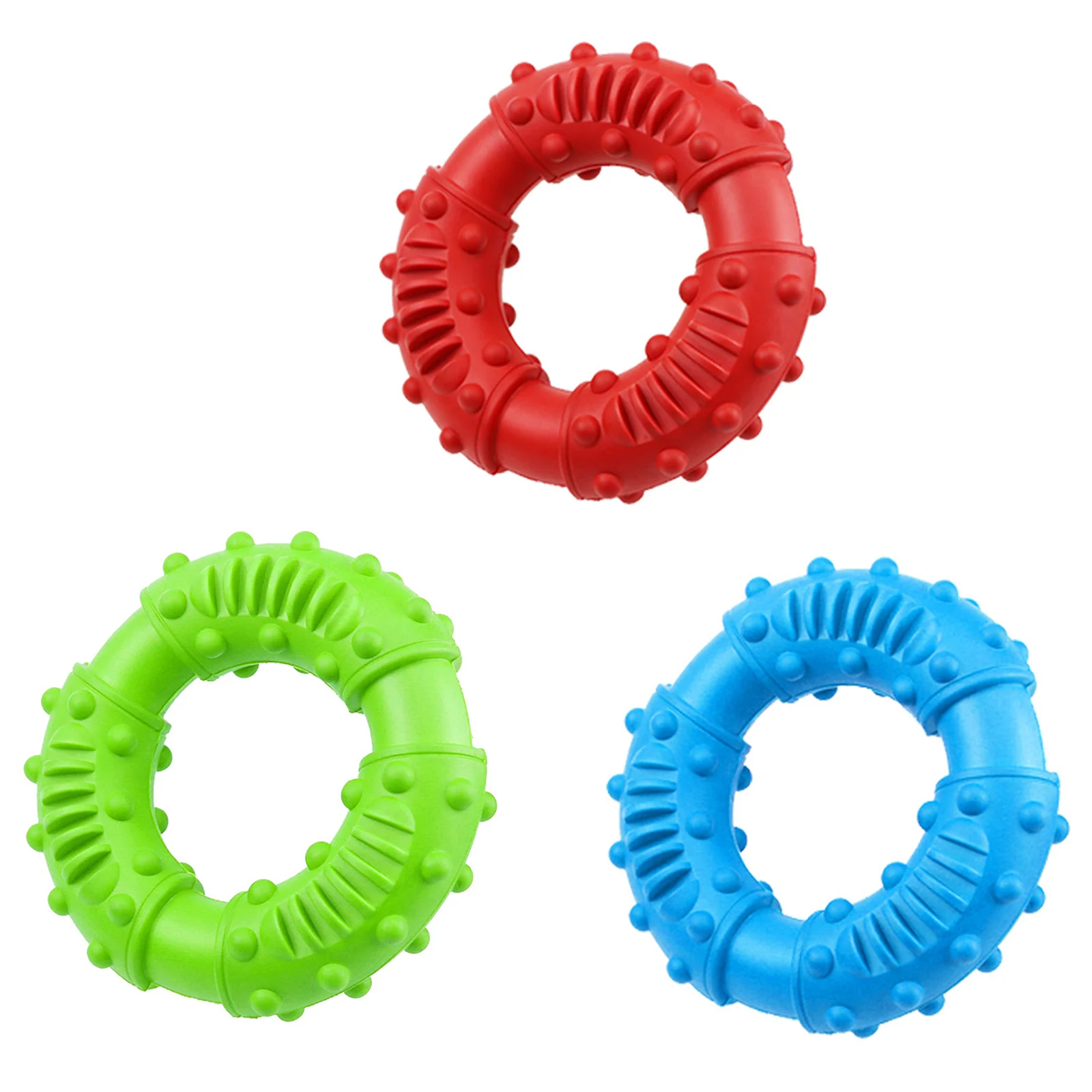 

Dog Chew Toy Rubber Puppy Teeth Cleaning Toy Reduces Tartar Buildup Pet Training Interactive Toy For Small Medium Dogs
