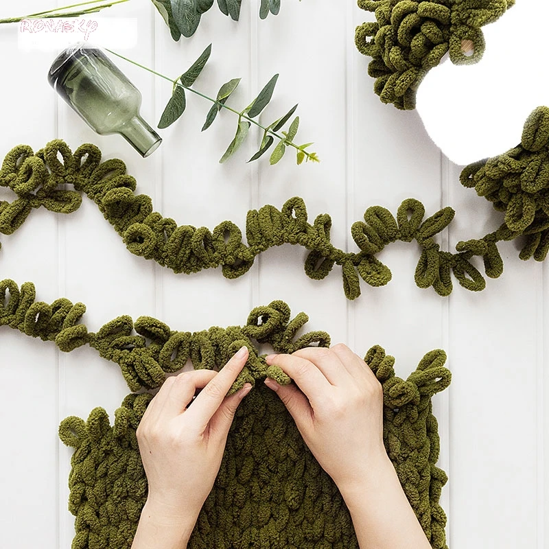 Ручная трикотажная домашняя Подушка сделай сам покрывало с кольцом толстая