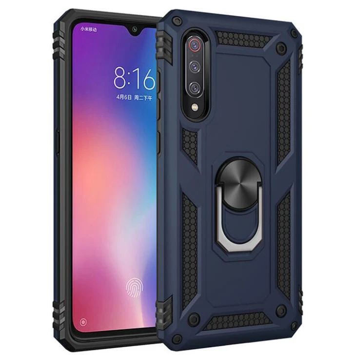 Sergeant anti-fall armor mobile phone shell car magnetic FOR:XiaoMi RadMi Note7 9 9SE ring bracket protective cover case | Мобильные