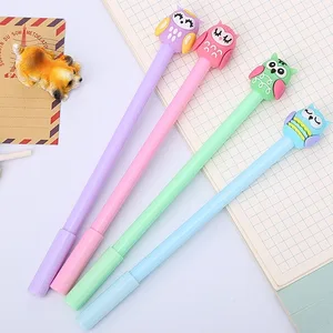 20 шт мультяшная Сова гелевая ручка креативная Студенческая шариковая ручка милые офисные принадлежности черная авторучка Заводская оптовая продажа