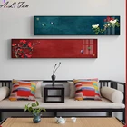 Картина на холсте Ласточка, настенный постер в китайском стиле, красное здание, дворец, цветок, для офиса, гостиной, украшение для дома