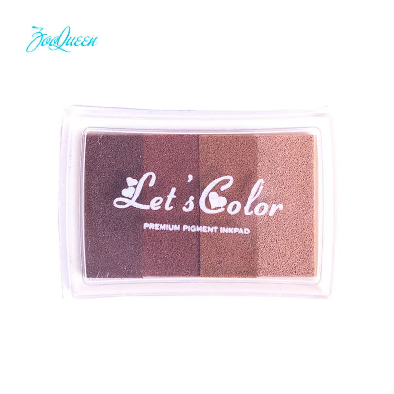 Brown gradients Креативный DIY большой чернильный блокнот 21 цвет набор в резиновых самозаливающих роликовых штампов канцелярский альбом для скрапбукинга украшения бумаги - Цвет: Brown gradients