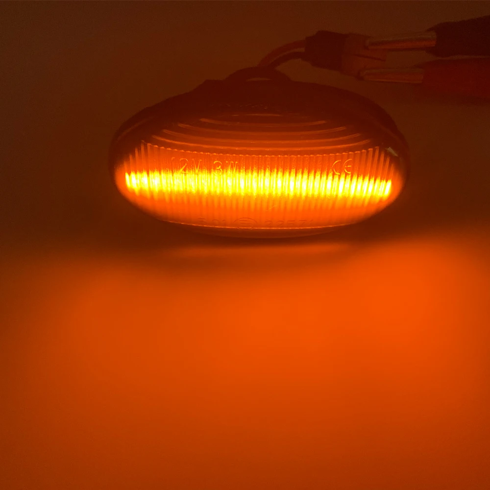 1 пара Автомобильный светодиодный динамический боковой маркер светильник