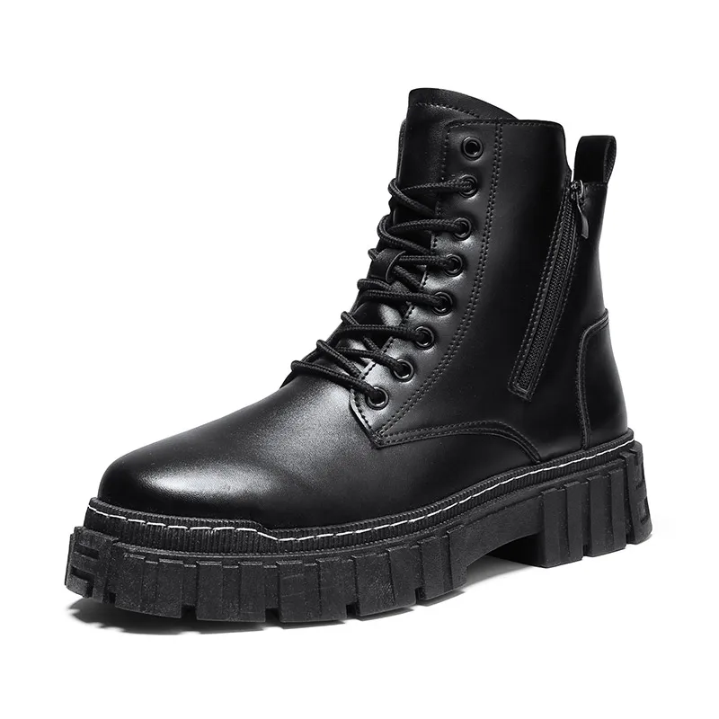 

Men Casual Sports Boots Trendy Comfortable High-Top Motorcycle Shoes Non-slip Ankle Boots Men Winter Shoes