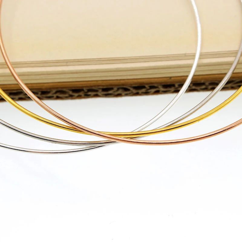 Real 925 Sterling Silver Screw Bracelet Bangle Handmade Rose Gold Beaded Spiral Bracelet DIY Jewelry Making Supplies Accessories