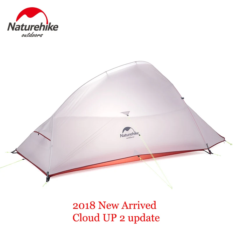 

Naturehike Outdoor 2 Person Camping Tent 20D Nylon Silicone CloudUp 2 Update Ultralight Tent With Mat For Couple Hiking Trip