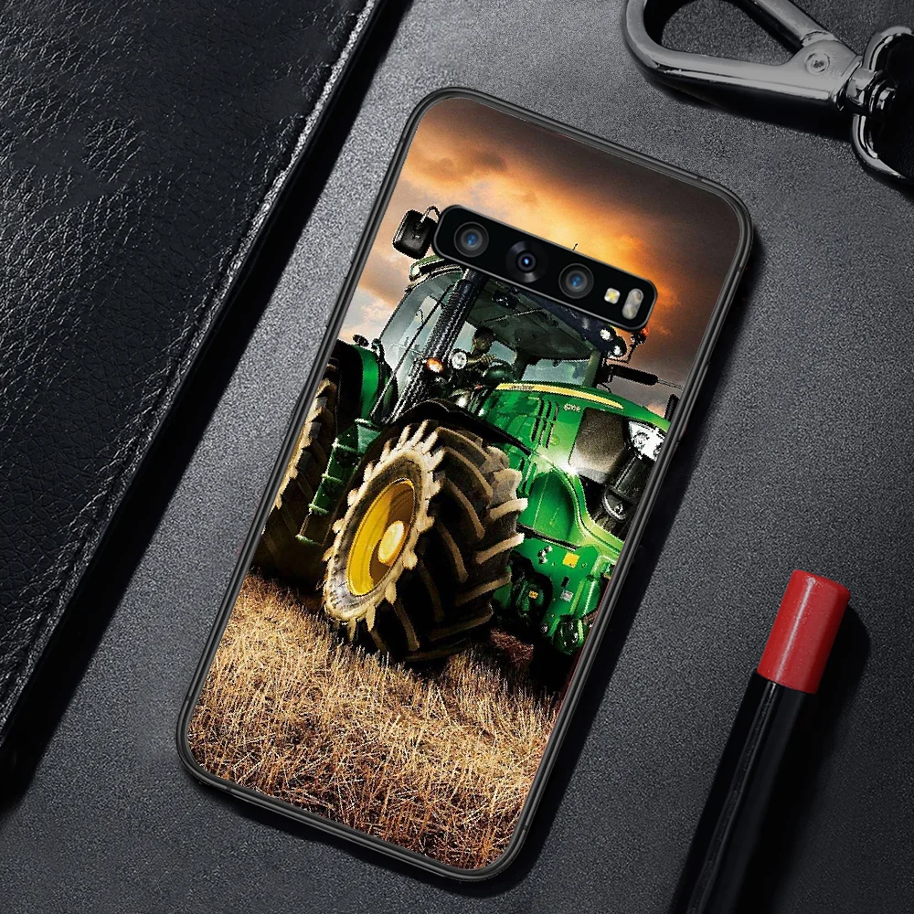 

Luxury Fendt Tractor Phone Case Cover For For SamSung Galaxy S Note 7 8 9 10 20 Uitra Plus E Lite Black black Coque Painting