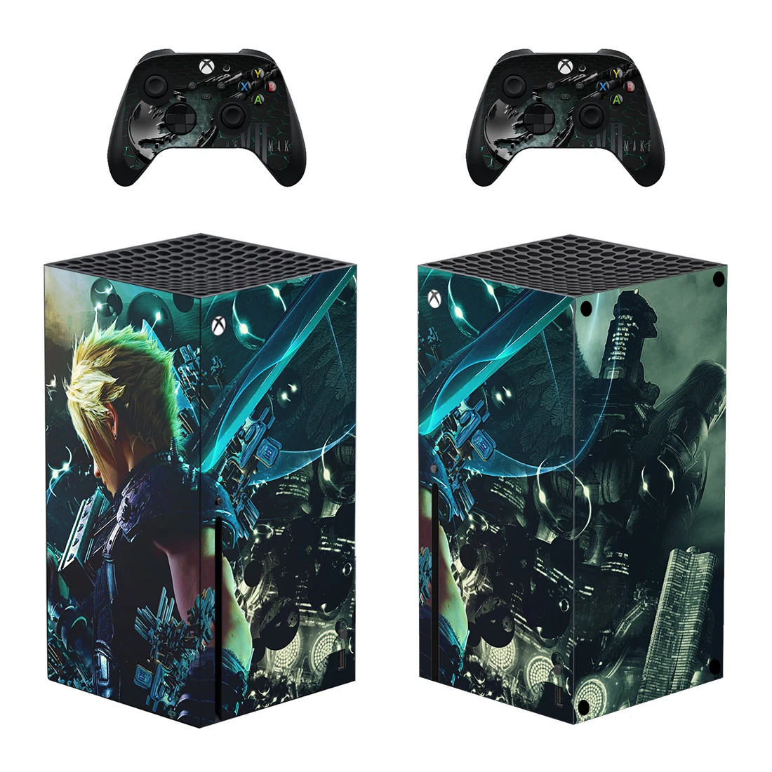 Наклейка на кожу для консоли и 2 контроллеров в стиле маленькой звезды Xbox Series X
