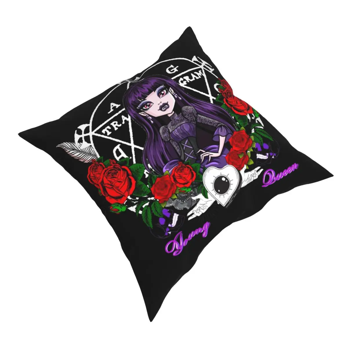 Elissabat Monster High Подушка Чехол Мягкий чехол для подушки из полиэстера Декор покрытие