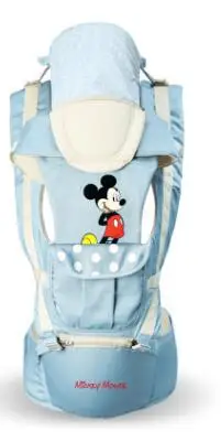 Disney Baby Carrier Хипсит(пояс для ношения ребенка) Новорожденный слинг для младенцев передняя сторона кенгуру Слинги для младенцев для путешествий 0-18 месяцев