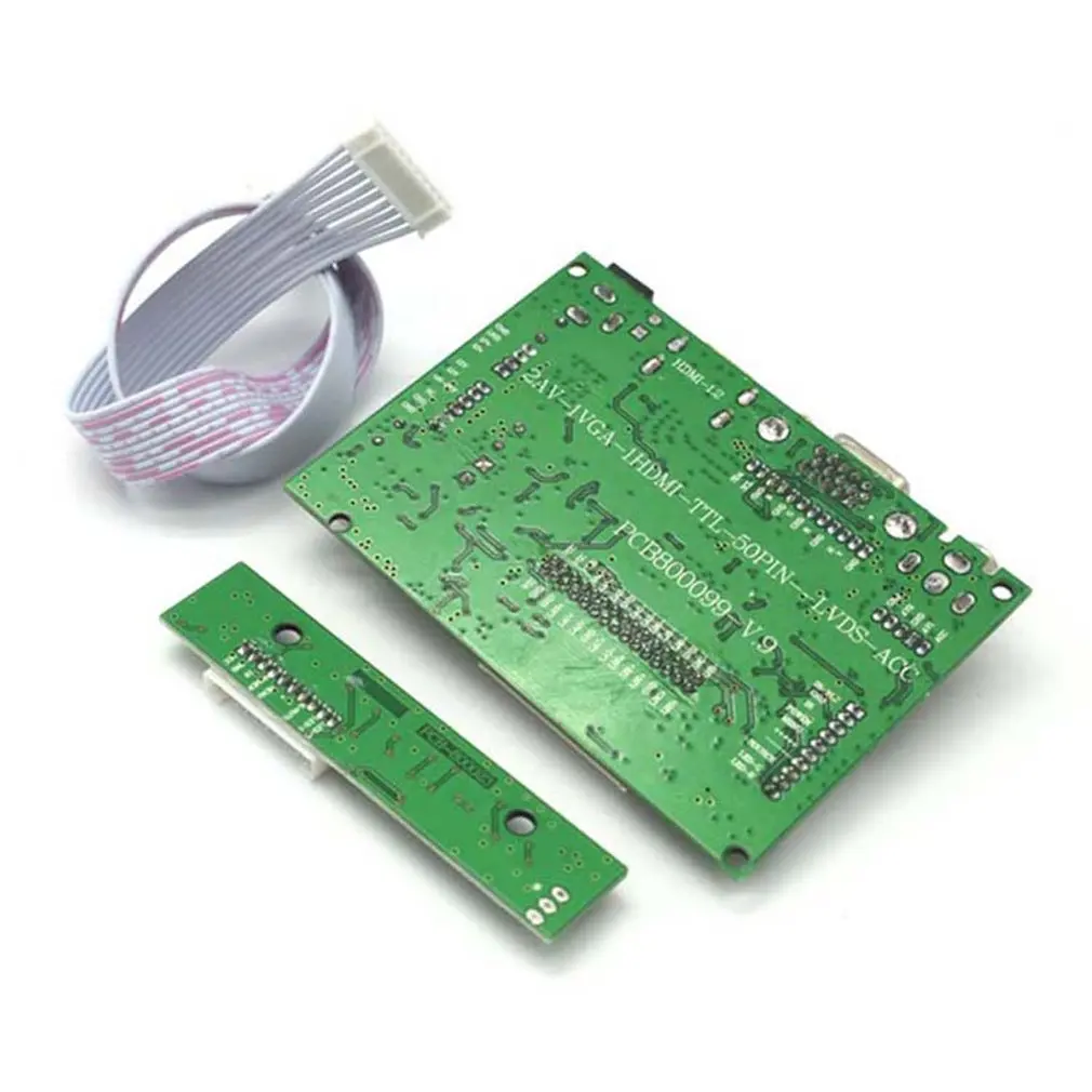 HDMI VGA 2AV LVDS ACC TTL жк дисплей Контроллер 50pin плата комплект для 7 8 9 дюймов ЖК монитор