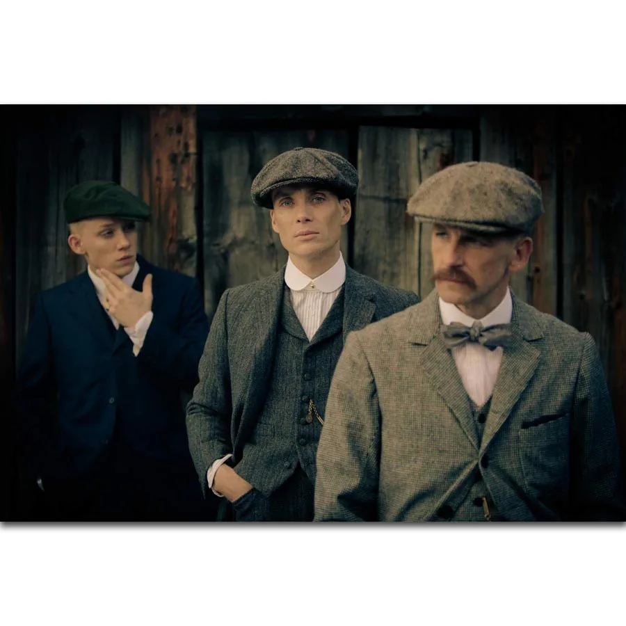 MQ3497 Peaky Blinders Cillian Murphy США ТВ-шоу Серии художественный плакат Шелковый Холст украшение дома стены комнаты картина печать - Цвет: Picture 010