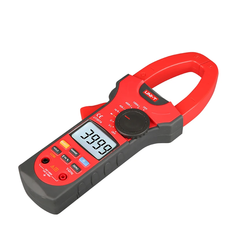 UNI T UT207A/UT208A/UT209A 1000A цифровой клещи AC/DC Амперметр