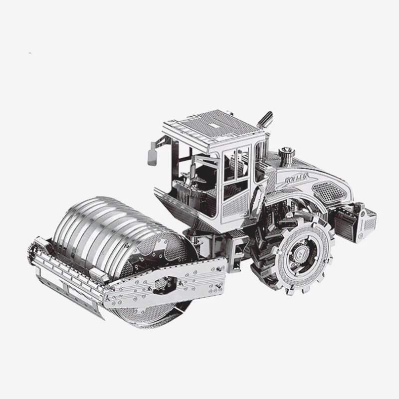 3D Metal Model Puzzle Children Toy Road Roller Assembling Kit Intellectual Development Adult children Eucation Collection | Игрушки и