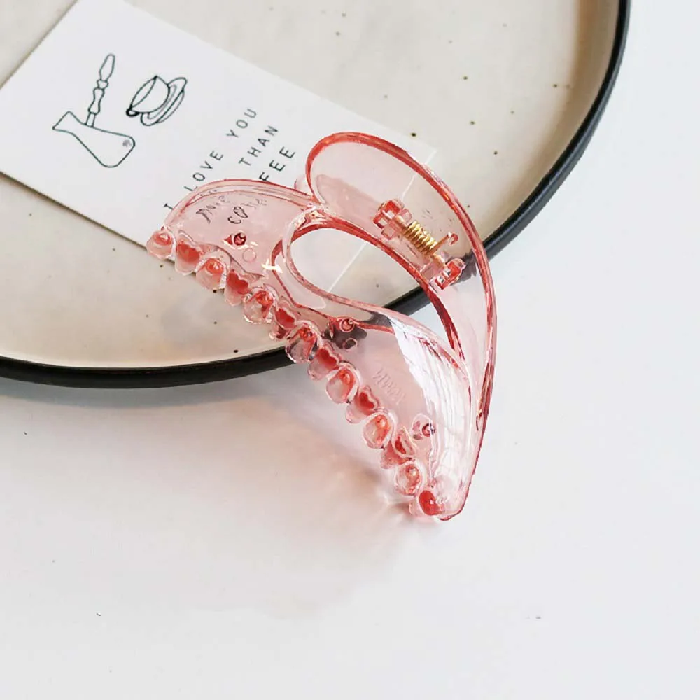 1Pc Solid Hair Claws Elegant Transparent Acrylic Clips Hairpins Barrette Headwear for Women Girls Accessories |