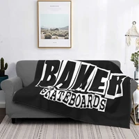 baker skateboards logo black m 2xl oversize style middle aged cheap sale promotion logo cotton brand new pop flannel blanket
