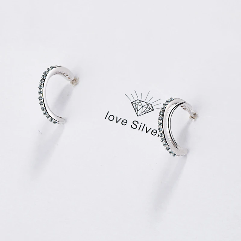 Женские серьги кольца MEETSOFT из стерлингового серебра 925 пробы модные ювелирные