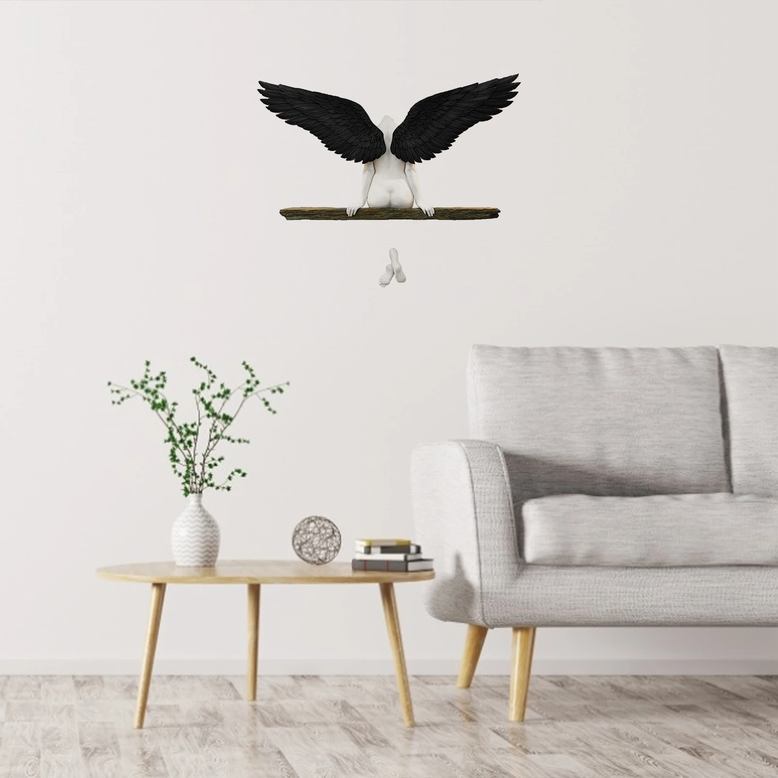 

with Wing Angel Wall Sticker Decal Home Wall Window Decoration Angel print living room home Childcare room decor decals
