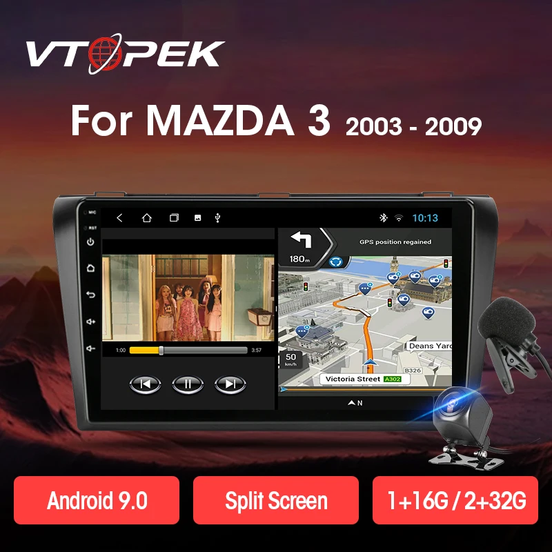 Vtopek 9 &quot2 din 4G + WiFi Android 0 автомобиль радио мультимедиа плеер DVD Авто Радио стерео