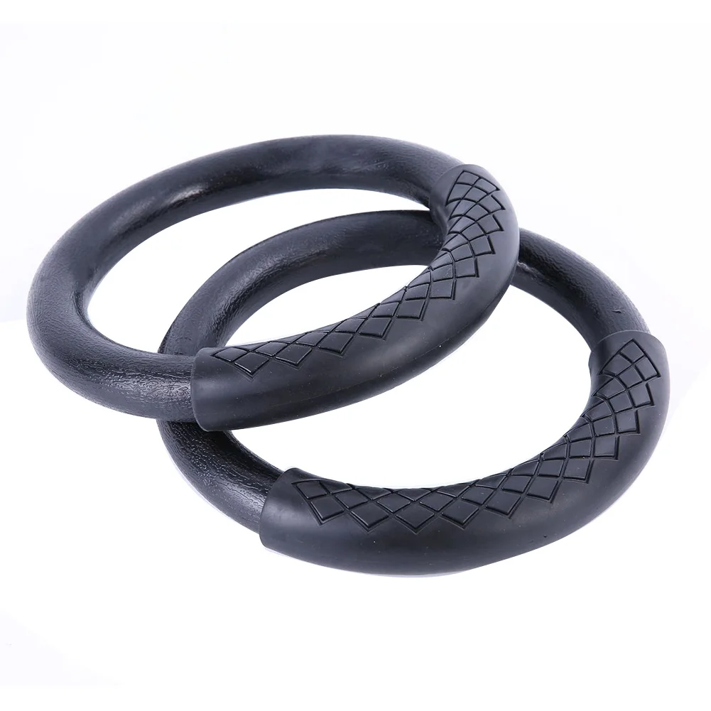 

2pcs 28 Mm Non-Slip Fitness Easy Install Exercise Equipment Workout With Foam Handle Muscle ABS Gymnastic Ring Pull Ups Training