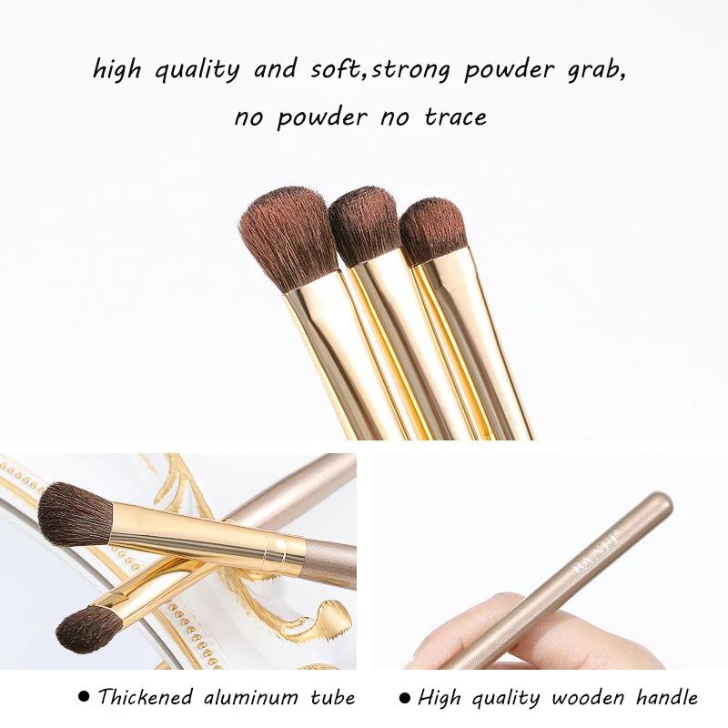 FJER 7PCs Makeup Brushes Set Beauty Cosmetic Tool Blush Eye Shadow Blending Short Shader Brushes For Makeup Tool Kit Maquiagem