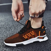 mens footwear 2021 mens breathable casual shoes running mens shoes comfortable non slip front lacing mesh cloth shoes 35