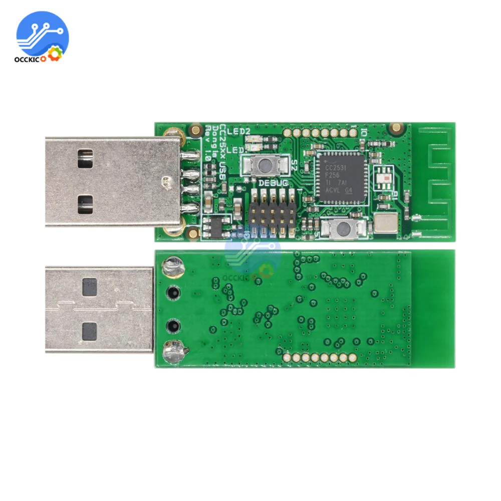 Беспроводная плата Zigbee CC2531 Sniffer модуль анализатора Packet Protocol высокоскоростной USB