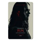 Металлический жестяной знак Run, металлические плакаты, настенные художественные наклейки, железные офисные наклейки, настенные рождественские жестяные настенные плакаты
