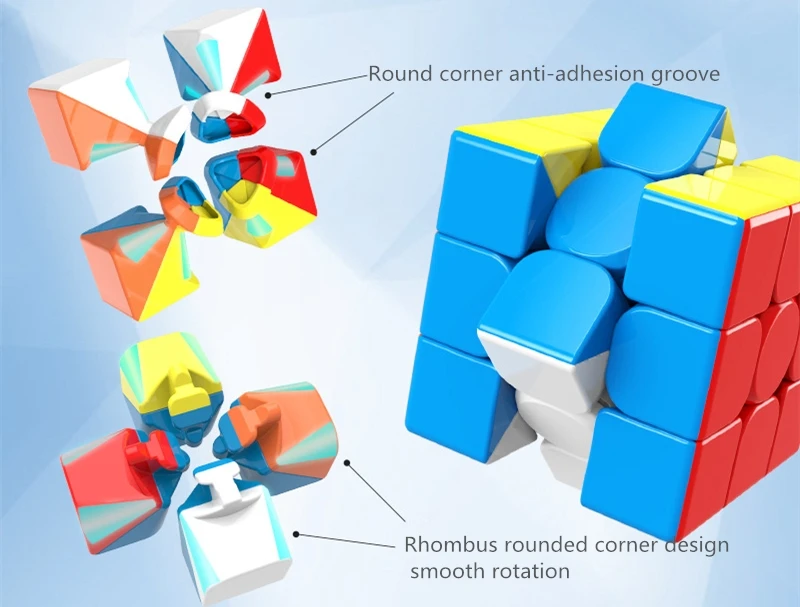 Дропшиппинг MoYu Yuhu 3x3x3 Meilong Магический кубик профессиональный Кубик Рубика